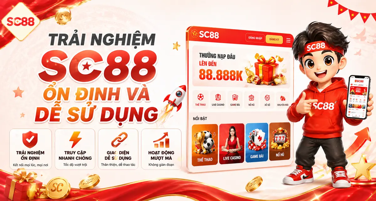 Trải nghiệm sc88 ổn định và dễ sử dụng